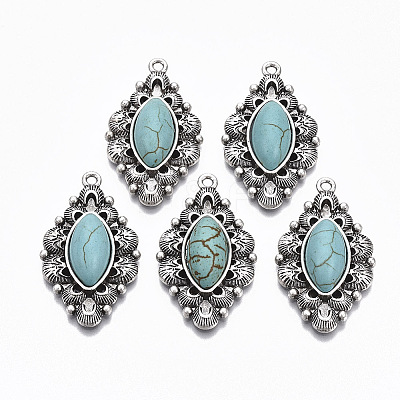 Tibetan Style Alloy Pendants X-PALLOY-R113-010-RS-1