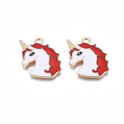Alloy Enamel Pendants ENAM-S130-20E-1
