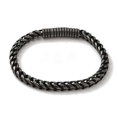 316 Surgical Stainless Steel Wheat Chain Bracelets BJEW-Q349-03B-01-1