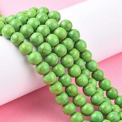 Synthetic Turquoise Beads Strands X-TURQ-G106-8mm-02B-1