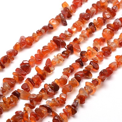 Natural Agate Chip Bead Strands X-G-M205-47-1