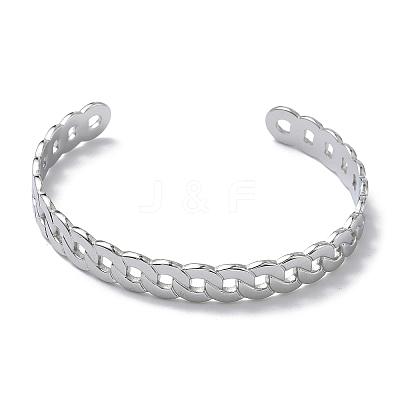 304 Stainless Steel Cuff Bangles BJEW-A160-03P-1