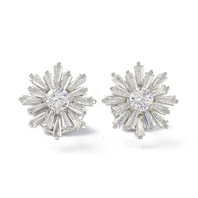 Sparkling Flower Brooch Pin LS-JEWB-K006-01P-1