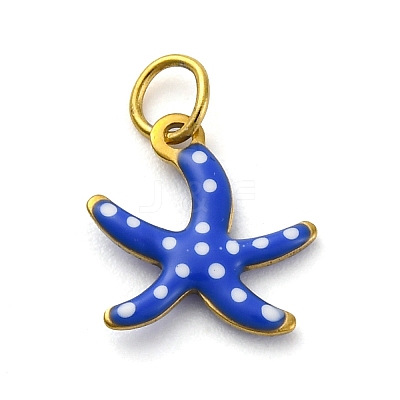304 Stainless Steel Enamel Charms STAS-E550-40G-04-1