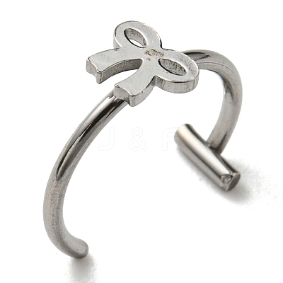 Non-Tarnish 304 Stainless Steel Eyebrow Ring AJEW-H140-03P-1