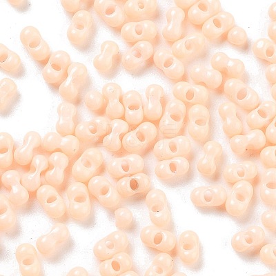 Baking Paint Glass Seed Beads SEED-A033-04J-1