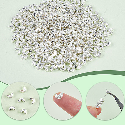 400Pcs Alloy Beads FIND-SP0002-36D-1