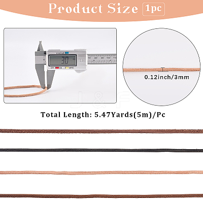 5M Cowhide Leather Cords for DIY Craft WL-GF0001-25B-03-1