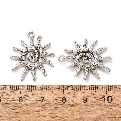 Alloy Rhinestone Pendants RB-CBAA987-19P-1