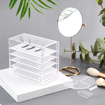 Rectangle Five-layer Acrylic Eyelash Storage Box MRMJ-OC0001-95-1