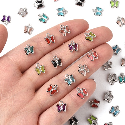 45Pcs 9 Colors Glass Charms KK-FS0001-67-1