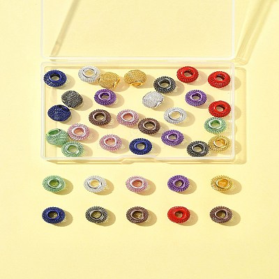 36Pcs 9 Colors Electrophoresis Iron Beads FIND-FS0004-07-1