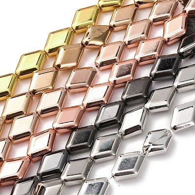 Electroplate Glass Beads Strands EGLA-H109-11-1