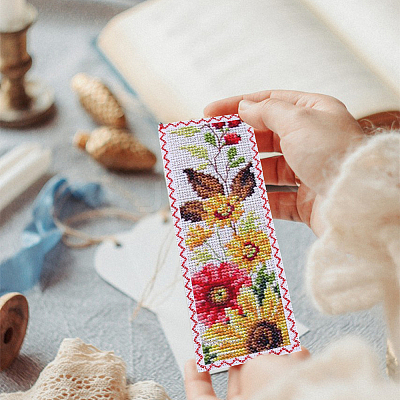 Cotton Bookmarks for Cross Stitch Making DIY-WH0759-26F-1