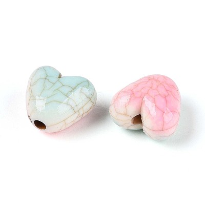 Crackle Opaque Acrylic Beads OACR-N152-02-1