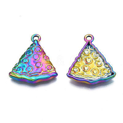 Rack Plating Rainbow Color Alloy Pendants PALLOY-S180-309-1