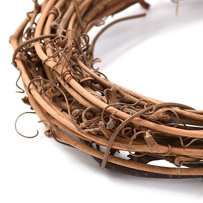 Circle Shape Rattan Vine Branch Wreath Hoop DIY-B022-01B-1