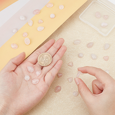 40Pcs 4 Style Gemstone Cabochons G-FH0001-25-1