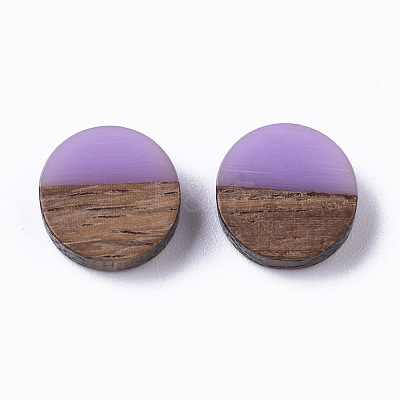 Resin & Wood Cabochons RESI-S358-70-H25-1