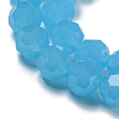 Imitation Jade Glass Beads Stands EGLA-A035-J8mm-D04-1