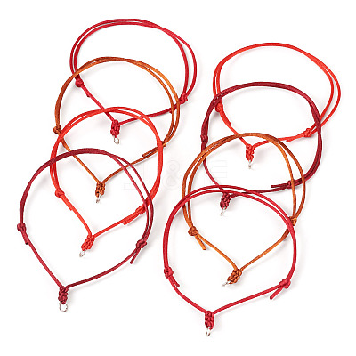 40Pcs 4 Colors Adjustable Nylon Cord Bracelets Making BJEW-TA00672-1