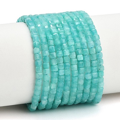 Natural Amazonite Beads Strands GG-CBA77FB-D02-01-1