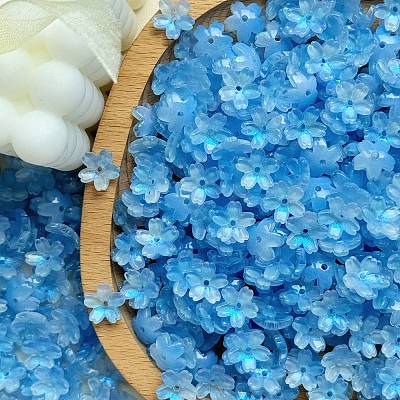 Electroplate Transparent Glass Beads PW-WG44A55-06-1