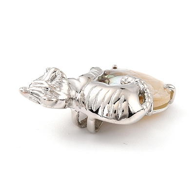 Shell Pendants KK-C232-01A-P-RS-1