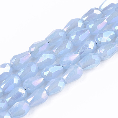 Electroplate Glass Beads Strands EGLA-S194-02A-B03-1