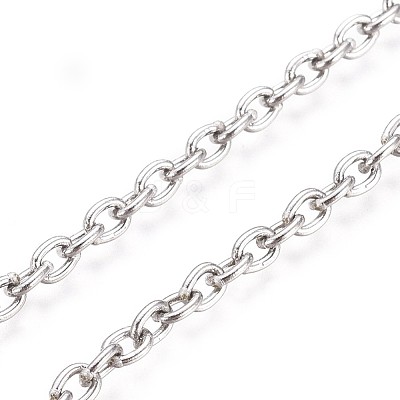 Tarnish Resistant 304 Stainless Steel Cable Chains CHS-L024-021P-1