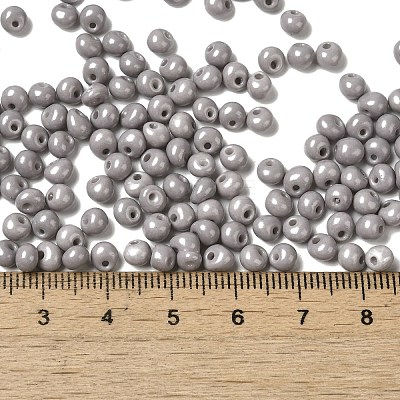 6/0 Opaque Baking Paint Glass Seed Beads SEED-M012-02A-17-1