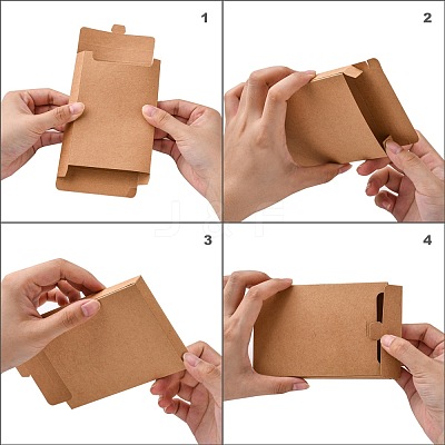 Foldable Creative Kraft Paper Box X-CON-L018-C06-1