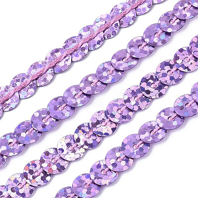 Eco-Friendly Plastic Paillette Beads PVC-Q092-6mm-P50129-1