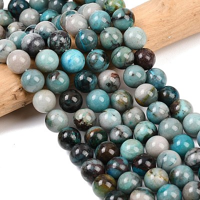 Natural Chrysocolla Beads Strands G-K405-B01-10mm-1