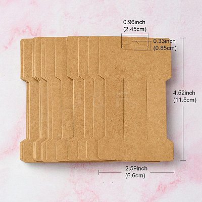 Kraft Paper Hair Clip Display Cards DIY-YW0007-32-1