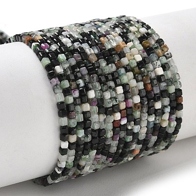 Natural Ruby in Zoisite Beads Strands G-RM241221-K1-1