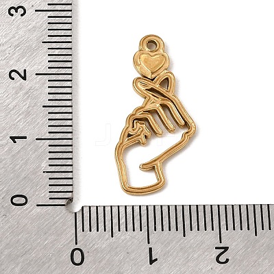 304 Stainless Steel Pendant Cabochon Settings SA-CBA9B1E-07G-1
