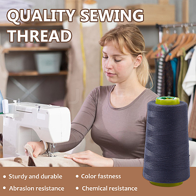 6Rolls 6 Colors Polyester Machine Embroidery Threads SENE-DC0001-02-1