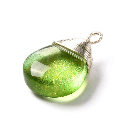 Glass Pendants PALLOY-JF00856-1