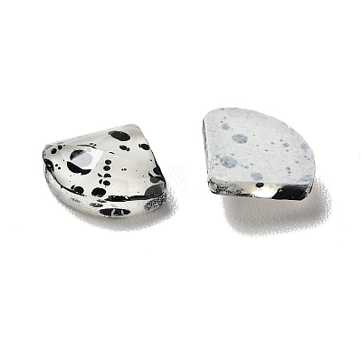 Spot Pattern Resin Cabochons LS-MRMJ-G015-07-1