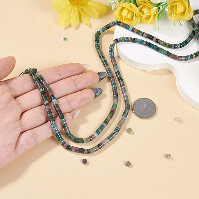 2 Strands Natural Indian Agate Beads Strands G-TA0003-21-1
