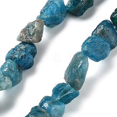 Raw Rough Natural Apatite Beads Strands G-P528-B04-02-1