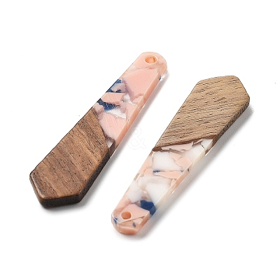 Resin and Walnut Pendants FIND-R051-06H-1