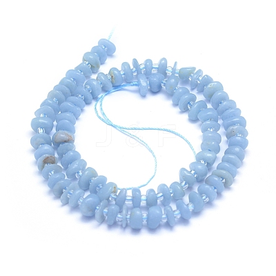 Natural Angelite Beads Strands G-L552F-03-1