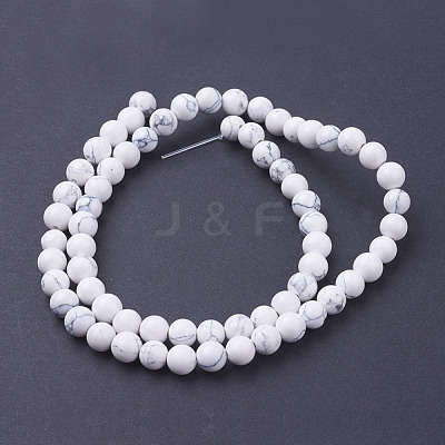 Synthetic Howlite Beads Strands X-G-E110-6mm-5-1