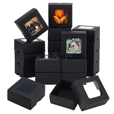 Square Kraft Paper Storage Gift Boxes CON-WH0095-100A-02-1