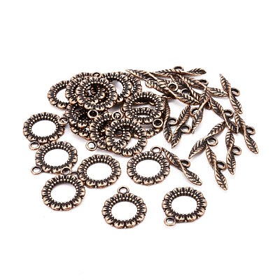 Tibetan Style Toggle Clasps RLF11359Y-NF-1