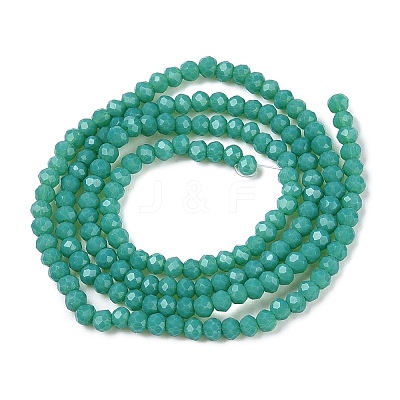 Opaque Solid Color Imitation Jade Glass Beads Strands EGLA-A044-P1mm-D31-1