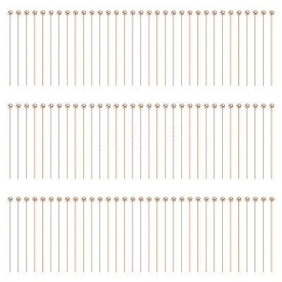 100Pcs Brass Ball Head Pins KK-GO0002-44C-1
