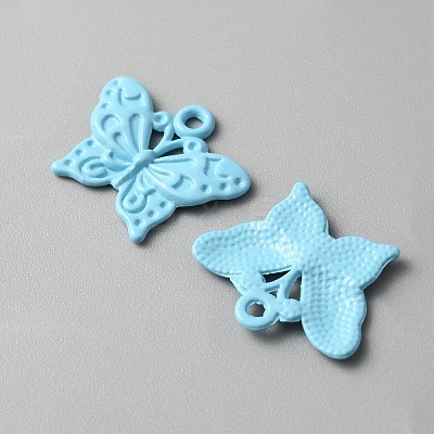 Baking Paint Alloy Pendants FIND-TAC0011-82C-1